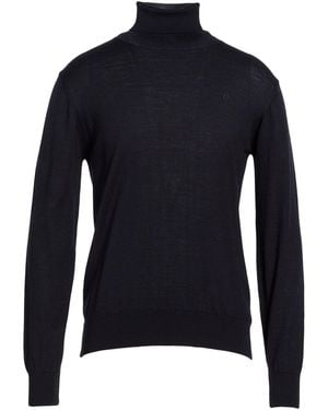 Conte Of Florence Midnight Turtleneck Wool, Acrylic - Blue