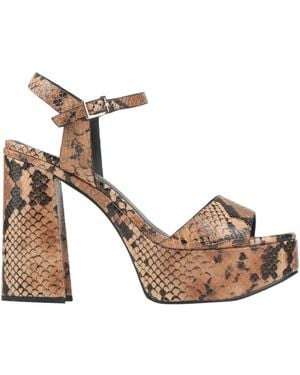 Elvio Zanon Sandals Leather - Metallic