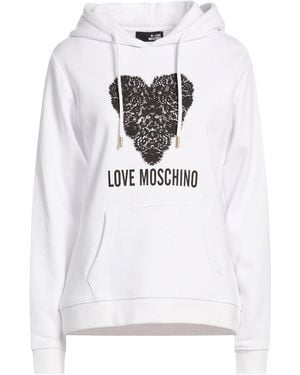Love Moschino Sweatshirt Cotton, Polyester - White