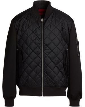 HUGO Jacket Polyester, Elastane, Polyamide - Black