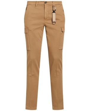 Manuel Ritz Camel Trousers Cotton, Elastane - Natural