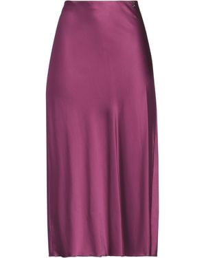 Patrizia Pepe Midi Skirt Viscose, Polyamide, Elastane - Purple