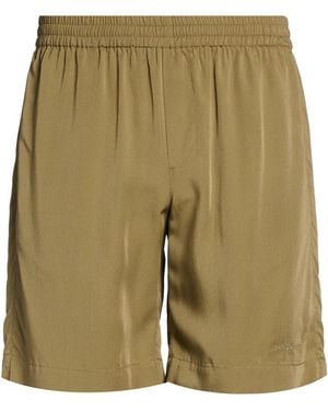MSGM Military Shorts & Bermuda Shorts Viscose - Green