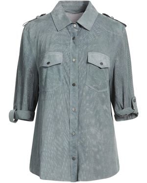 Salvatore Santoro Shirt Leather - Blue