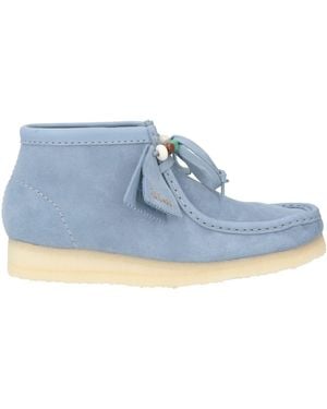 Clarks Light Ankle Boots Leather - Blue