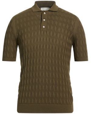 LUIGI GENTILE Military Sweater Cotton - Green