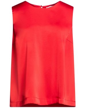 Gai Mattiolo Top Polyester, Elastane - Red