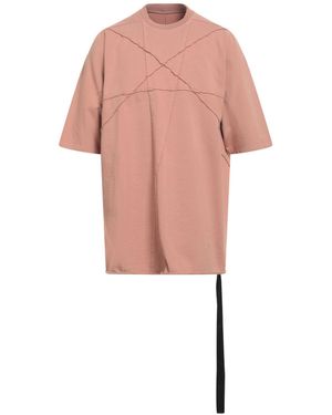 Rick Owens Antique Rose T-Shirt Cotton - Pink