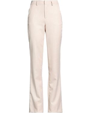 Liu Jo Pants Polyester, Viscose, Metallized Polyamide, Elastane - Natural