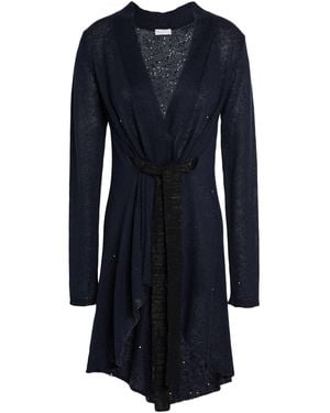Brunello Cucinelli Midnight Cardigan Linen, Silk - Blue