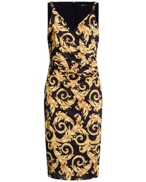 Versace Midi Dress Polyester, Elastane - Metallic
