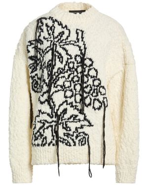 FEDERICO CINA Ivory Turtleneck Wool, Polyamide - White