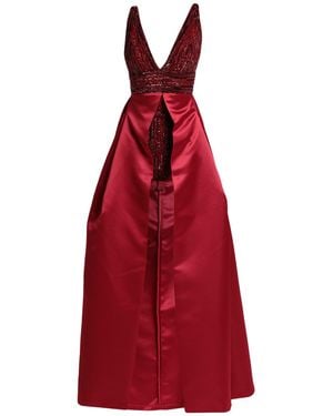 Elisabetta Franchi Maxi Dress Polyamide, Polyester - Red