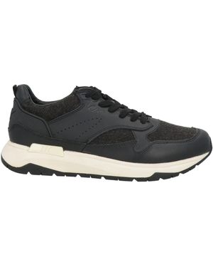 Lumberjack Sneakers Soft Leather, Textile Fibers - Black