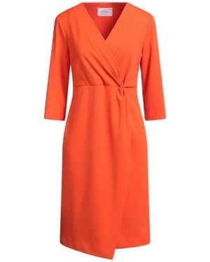 Vicario Cinque Midi Dress - Red