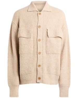 Maison Flâneur Cardigan Alpaca Wool, Polyamide, Wool - Natural
