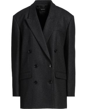 Isabel Marant Charcoal Blazer Virgin Wool - Black