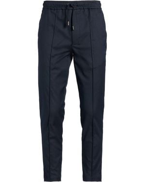 Isaia Trousers Wool, Cotton, Elastane - Blue
