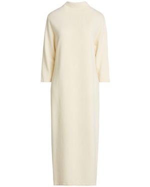 Gentry Portofino Midi Dress Virgin Wool, Cashmere - White