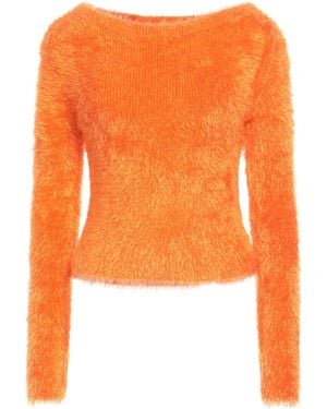 Marine Serre Crescent-motif Knitted Jumper - Orange