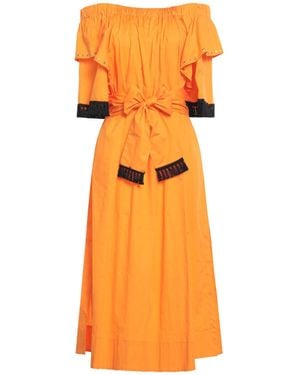 Clips Midi Dress - Orange