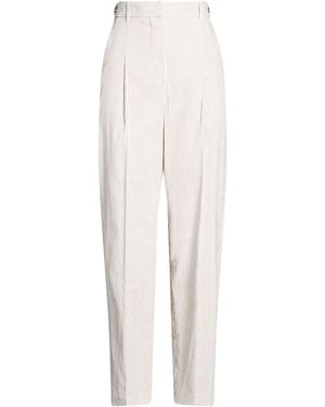 Brunello Cucinelli Pants Linen, Cotton, Elastane - White