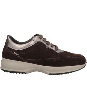 Igi&co Dark Trainers Leather - Brown