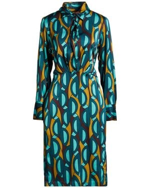 Robert Friedman Deep Midi Dress Viscose, Elastane - Blue
