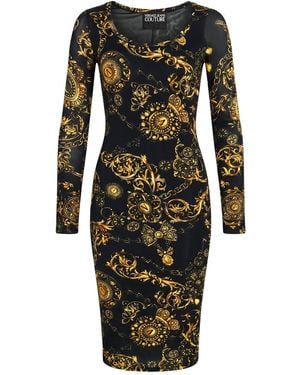 Versace Jeans Couture Vestido Midi - Negro