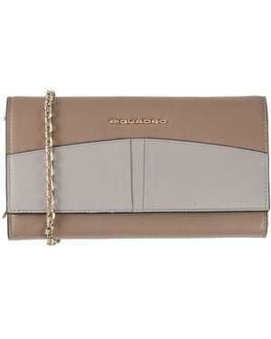 Piquadro Portafoglio Con Tracolla - Grigio