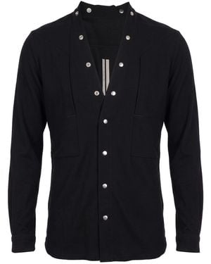 Rick Owens Shirt Virgin Wool - Blue