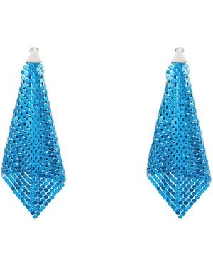 Rabanne Azure Earrings Aluminum, Brass - Blue