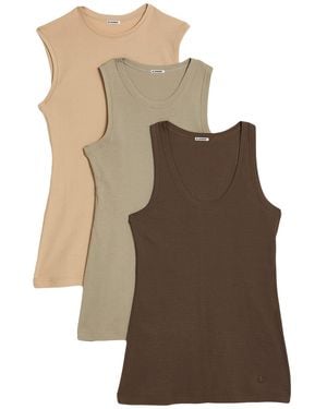 Jil Sander Tank Top Cotton - Brown