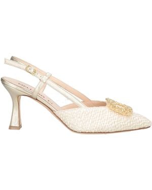 Melluso Pumps Textile Fibers, Leather - Natural