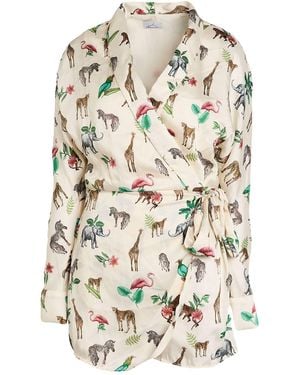 Berna Ivory Playsuit Polyester - White