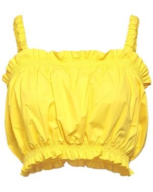 Peperosa Top Cotton, Elastane - Yellow