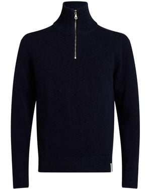 Brooksfield Midnight Sweater Wool, Polyamide - Blue
