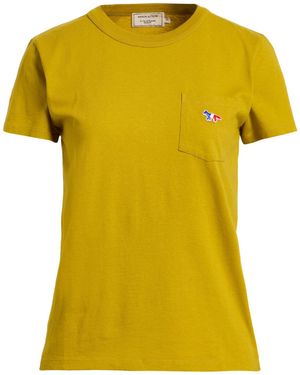 Maison Kitsuné T-Shirts - Yellow