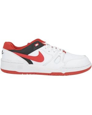 Nike Sneakers Leather, Textile Fibers - White