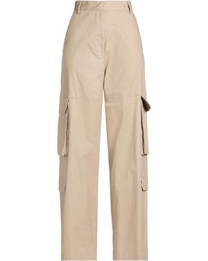Manuel Ritz Trousers Cotton, Elastane - Natural