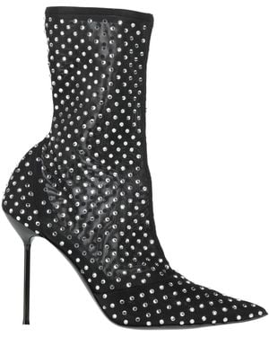 Paris Texas Ankle Boots Textile Fibres - Black