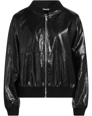 DISCLAIMER Jacket Polyurethane, Viscose - Black