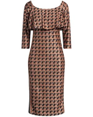 Hanita Vestido midi - Marrón
