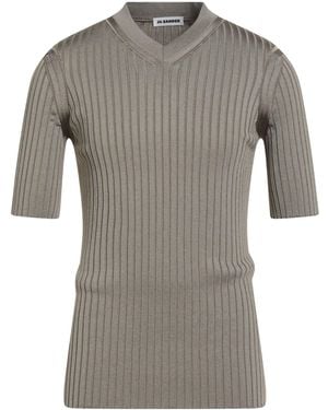 Jil Sander Khaki Sweater Viscose, Polyamide, Elastane - Gray