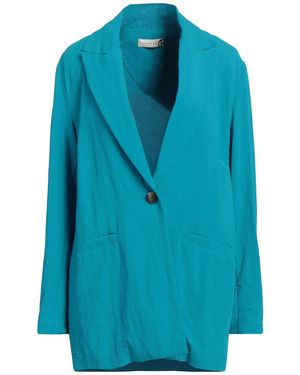 Haveone Blazer Viscose, Linen - Blue