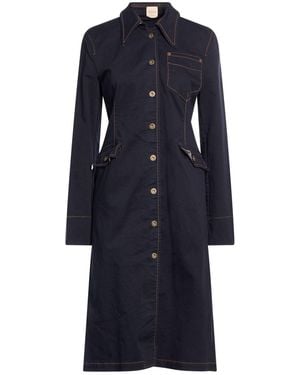 Tod's Midi Dress Cotton, Elastane - Blue