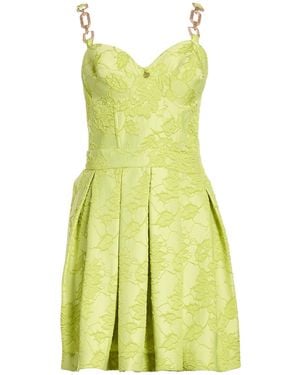 W Les Femmes By Babylon Lime Mini Dress Polyester, Polyamide, Elastane - Yellow