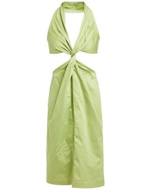 Liya Midi Dress Cotton - Green