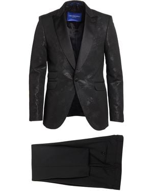 Carlo Pignatelli Suit Polyester, Cotton, Acetate, Metallic Fibre - Black