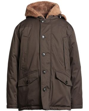 Woolrich Coat Cotton, Acrylic, Virgin Wool - Brown